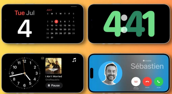 千山苹果手机维修分享iOS17横屏充电待机显示有什么好处 