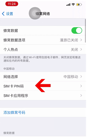 千山苹果14维修网分享如何给iPhone14的SIM卡设置密码 